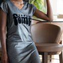 ROBE FAME NOIR / ARGENT