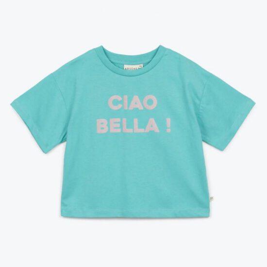 T-SHIRT CIAO BELLA FELICIA VERT - ARSENE ET LES PIPELETTES