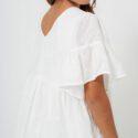 ROBE FLORA BLANC