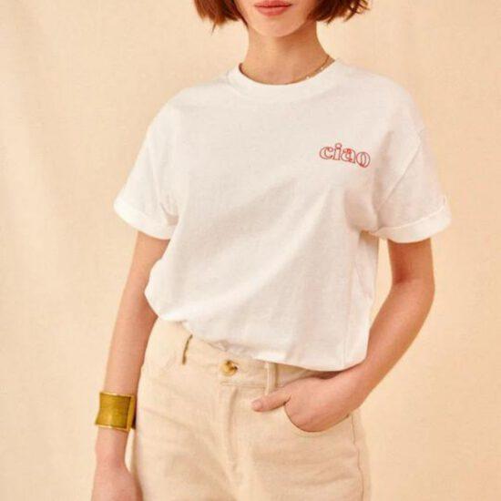 T-SHIRT SIESTA BLANC