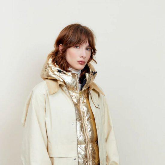 CAPUCHE DOUDOUNE DORE & NOIRE - FUDOON – Image 2