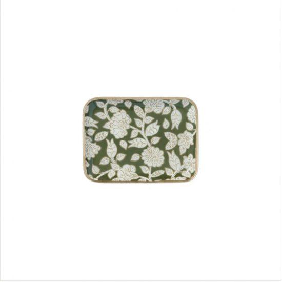 PLATEAU TINY JAYA VERT - BONHEUR DU JOUR