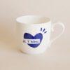 MUG COEUR  BLEU JE T'AIME  - EMOI EMOI