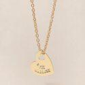 MEDAILLE MONA FEE MARRAINE - dorée à l'or fin 24 carats - 15mm - EMOI EMOI