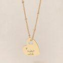 MEDAILLE MONA MAMA LOVE - dorée à l'or fin 24 carats - 15mm - EMOI EMOI
