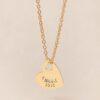 MEDAILLE MONA MAMIE LOVE - dorée à l'or fin 24 carats - 15mm - EMOI EMOI