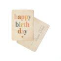 CARTE POSTALE HAPPY BIRTHDAY / ARC EN CIEL / ALL COLORS