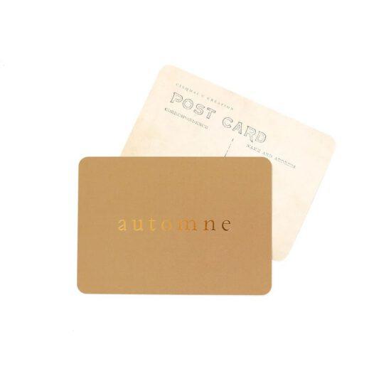 CARTE POSTALE AUTOMNE / DORE / CAMEL