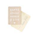 CARTE POSTALE SANTE AMOUR BONHEUR PAIX / ADAM / VINTAGE PAPER