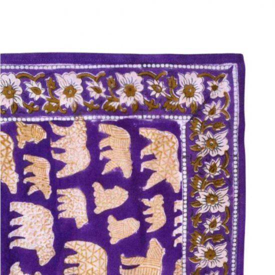 BIG FOULARD LATIKA OURS VIOLET – Image 2