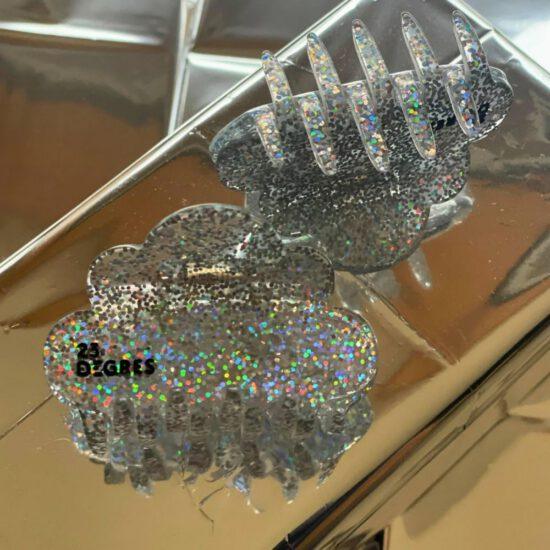 PINCE NUAGE PAILLETTES ARGENTEES -  23 DEGRES – Image 2
