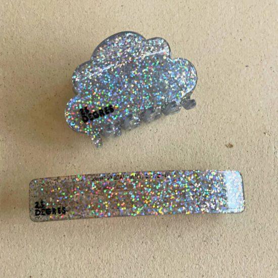 PINCE NUAGE PAILLETTES ARGENTEES -  23 DEGRES – Image 3