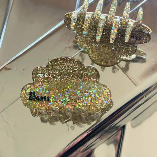 BARRETTE PAILLETTES DOREES -  23 DEGRES – Image 2
