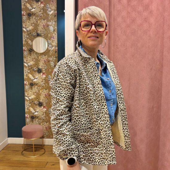 VESTE VIVIAN LEOPARD - F.A.M – Image 2