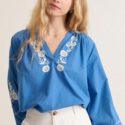 BLOUSE VERA BLEU ELECTRIQUE - GARANCE
