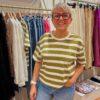 T-SHIRT FILMA BASILIC/ECRU - DES PETITS HAUTS