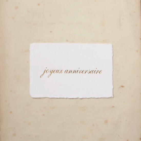 CARTE POSTALE JOYEUX ANNIVERSAIRE / DORE / DELICAT - CINQMAI