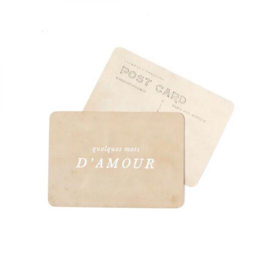 CARTE POSTALE QUELQUES MOTS D'AMOUR / ADAM - CINQMAI
