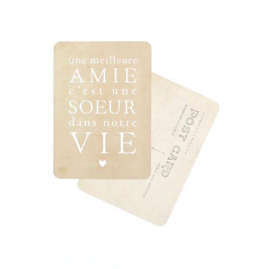 CARTE POSTALE UNE MEILLEURE AMIE - CINQMAI