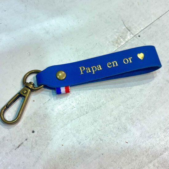 PORTE CLES PAPA EN OR