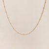 COLLIER CHAINE BOULES DORE 40 CM - dorée à l'or fin 24 carats - EMOI EMOI – Image 3