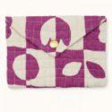 ENVELOPPE RAVI DAMIER FUCHSIA - APACHES