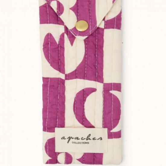ENVELOPPE SUNNY DAMIER FUCHSIA - APACHES