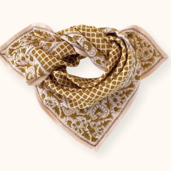 FOULARD MANIKA MOSAÏC TOBACCO - APACHES