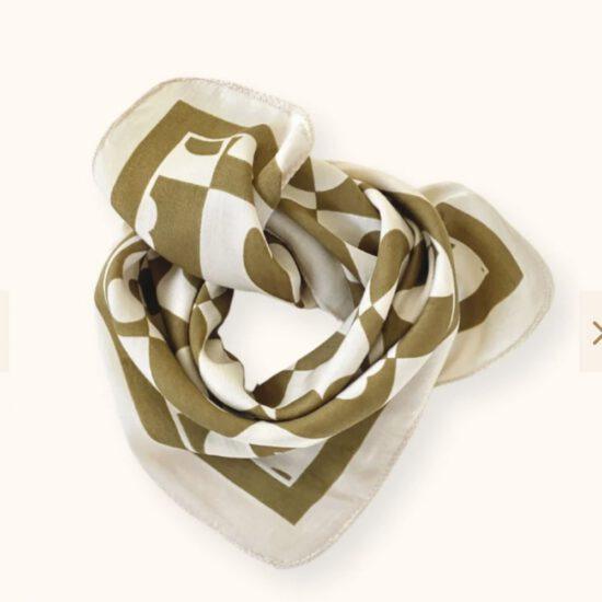 FOULARD VANIKA DAMIER TOBACCO - APACHES