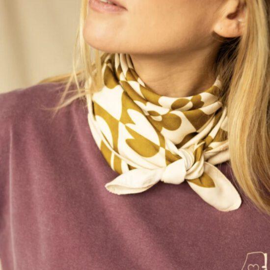 FOULARD PALIKA DAMIER TOBACCO - APACHES – Image 2