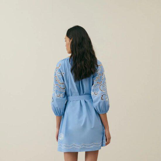 ROBE RINALA BLUE - LOUISE MISHA – Image 3