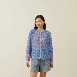 BLOUSE JANE BLUE CAPRI - LOUISE MISHA