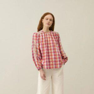 BLOUSE JEANNE CREAM SUNSET - LOUISE MISHA
