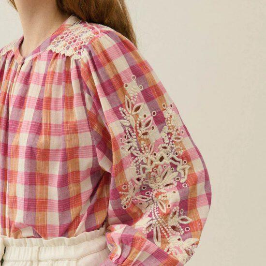 BLOUSE JEANNE CREAM SUNSET - LOUISE MISHA – Image 3