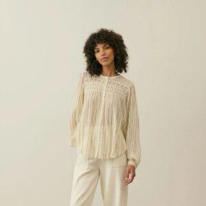 BLOUSE JALLY SNOW SAND - LOUISE MISHA
