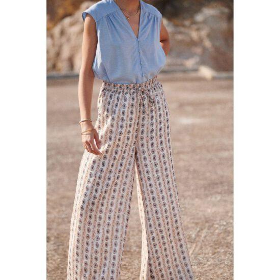 PANTALON PRINCE BLANC CASSE