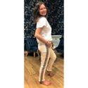 PANTALON SHINE IVOIRE - HAPPY