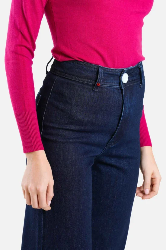 JEANS WIDE FAUVE INDIGO – Image 4