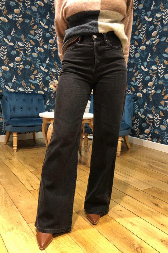 JEANS WIDE FOREST BLACK