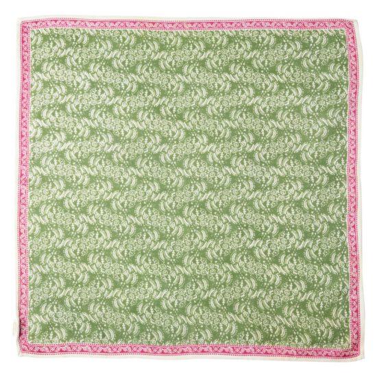 FOULARD BANDANA VERT HERBE – Image 2