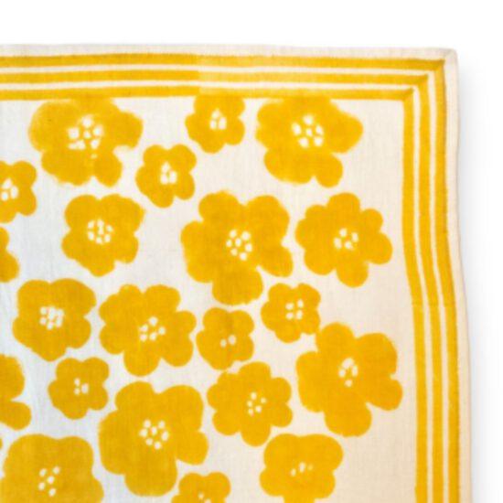 BIG FOULARD LATIKA "FLORA BOLD" CITRON – Image 4