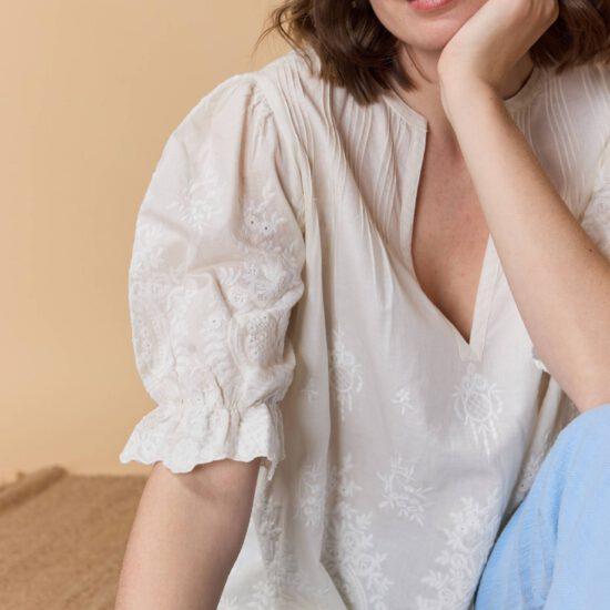 BLOUSE POPPY ECRU – Image 3