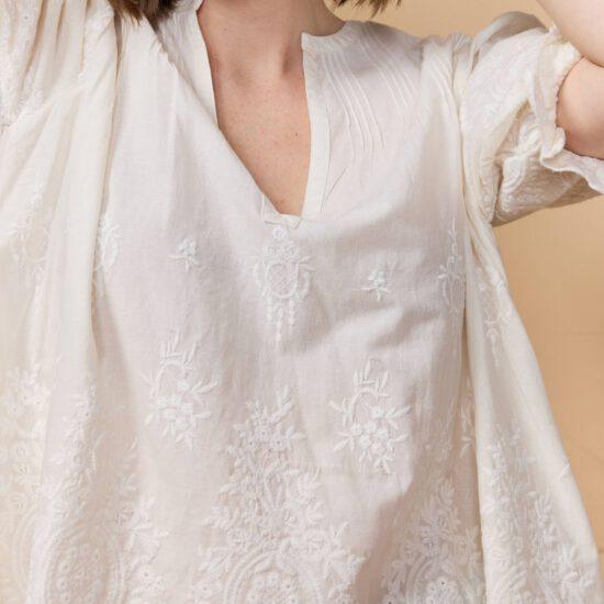 BLOUSE POPPY ECRU – Image 6