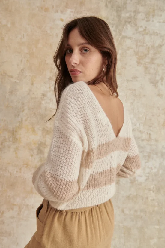 PULL MINUIT ECRU – Image 3