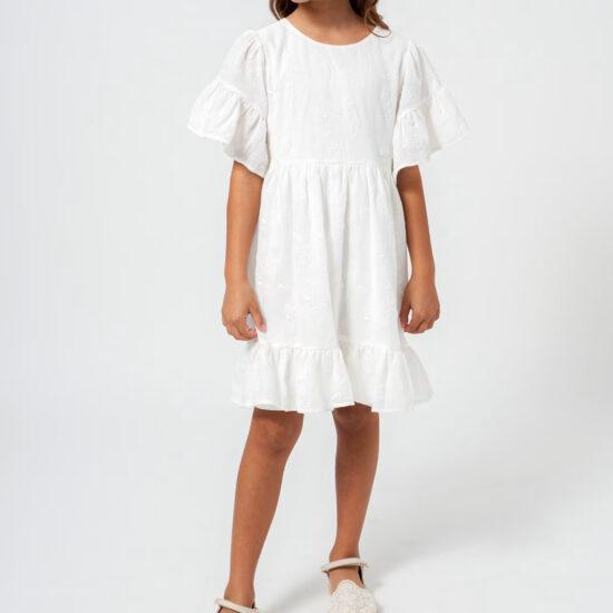 ROBE FLORA BLANC – Image 2