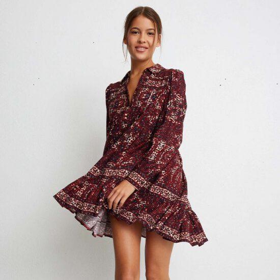 ROBE TEANA PIVOINE