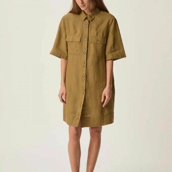 ROBE ROBINSON OLIVE - DES PETITS HAUTS