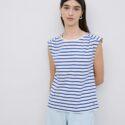 T-SHIRT O-STRIPES42 AZUL ROYAL - YERSE