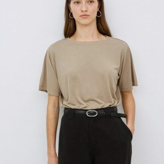 T-SHIRT LORENA42 KHAKI  - YERSE – Image 2