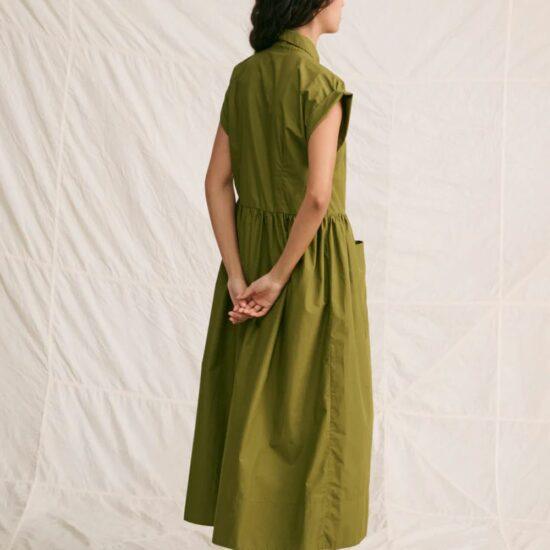 ROBE CHEMISE WAREN OLIVE - HOD – Image 3